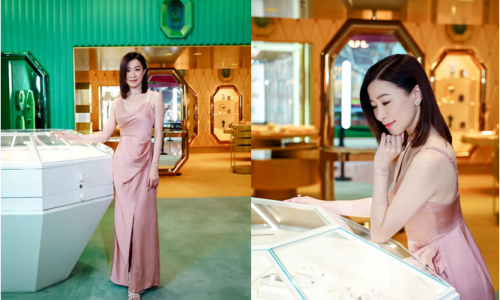 佘诗曼诠释多面璀璨魅力 闪耀亮相施华洛世奇上海旗舰店